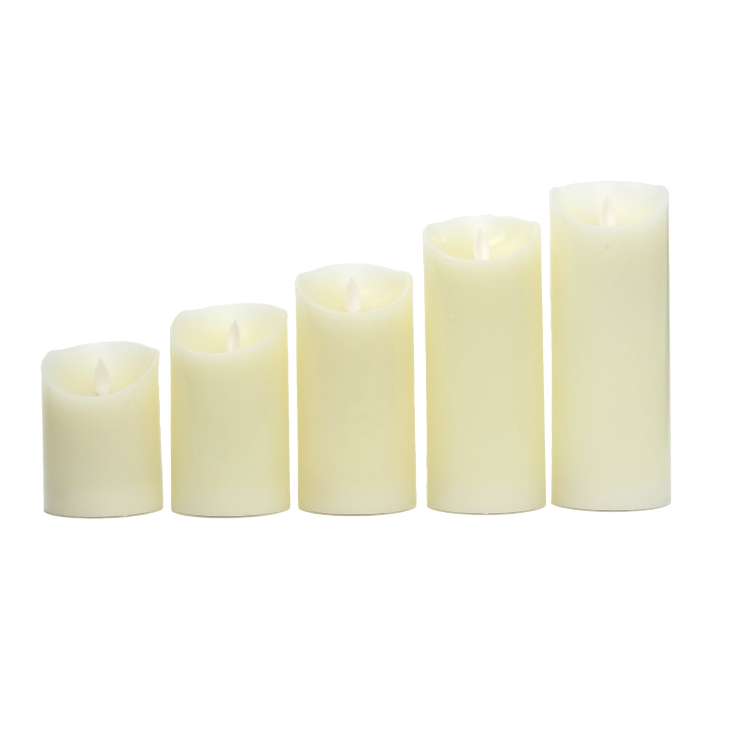 LED Flameless Candle Pillars Real Wax & Moving Flame Wick Flickering Candle with Remote Control Timer, Diameter 3"