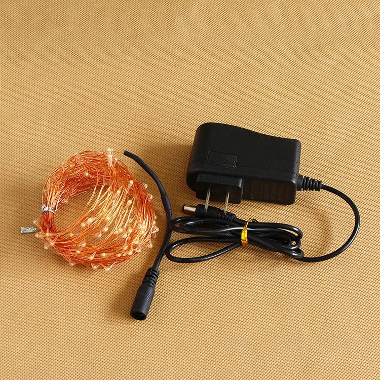 10 m LED String Lights 33 FT with 100 LEDs Waterproof Decorative Lights for Bedroom Patio Parties Copper Wire Lights Warm White