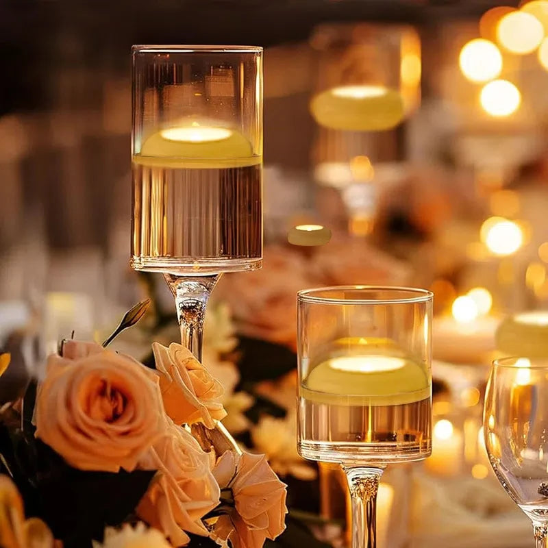 Flameless Led Floating Candles Battery Operate Waterproof for Cylinder Vases Centerpieces at Wedding Decor Party Pool