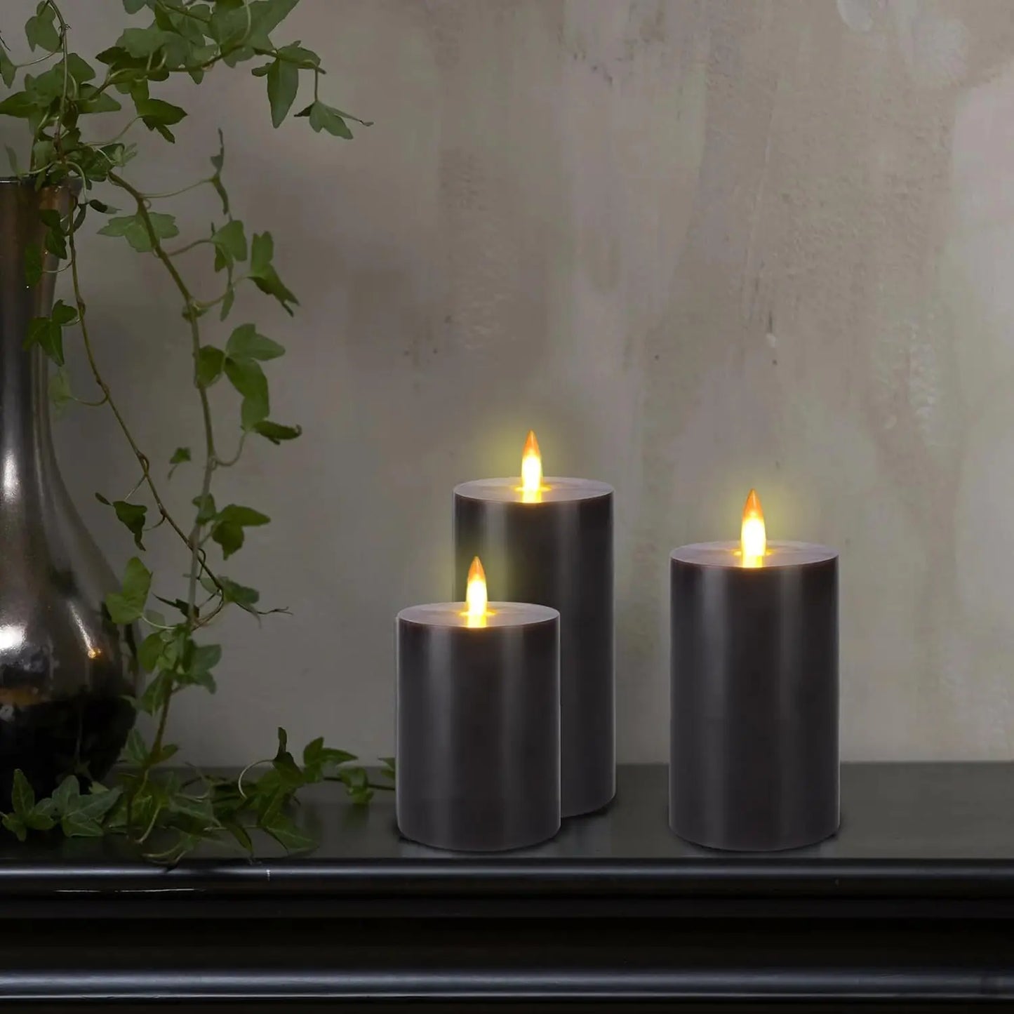 Flameless LED Candles with Remote Control 3D Dancing Flame Flickering Candle Battery Powered Minimalist Home Decoration Real Wax
