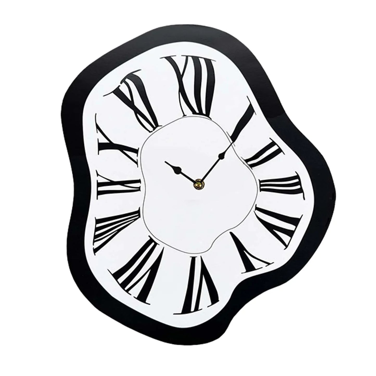 12 Inch Distorted Digital Wall Clock Acrylic Silent Modern Art Clock,Minimalist Decor for Living Room, Bedroom, Office