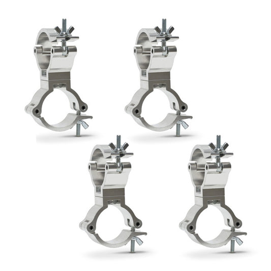 4 Pack Stage Light Clamp Dual JR Swivel Clamp 100 KG Load Capacity Aluminum Truss Clamp for 48-51mm Tubing
