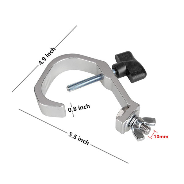 4 Pack Stage Light Clamp C Clamp 60 KG Load Capacity Aluminum Truss Clamp for 30-51mm Tubing