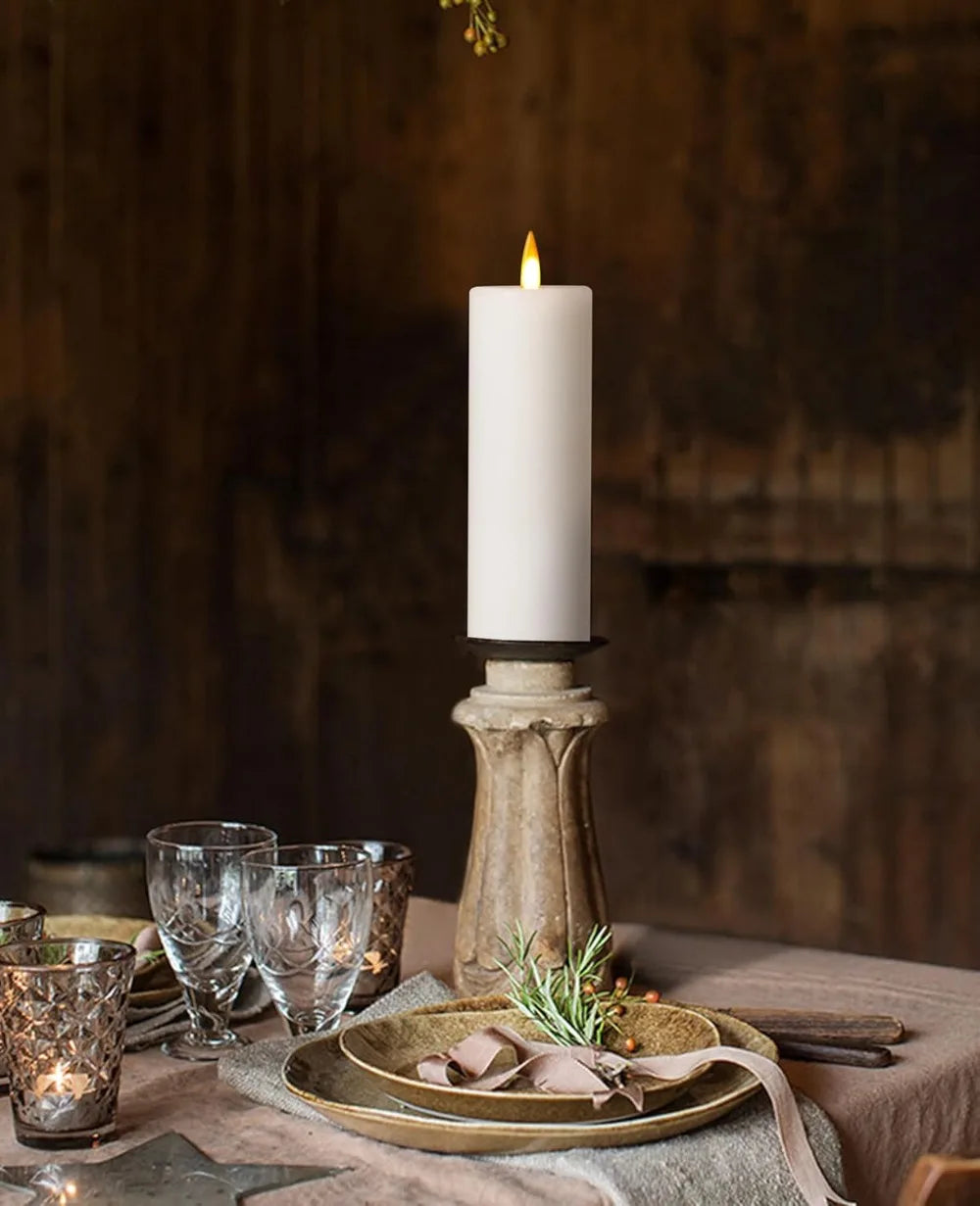 5 Pack Flameless LED Candles with Remote Control  3D Dancing Flame Effect Real Wax Design Battery Operated Warm White Light