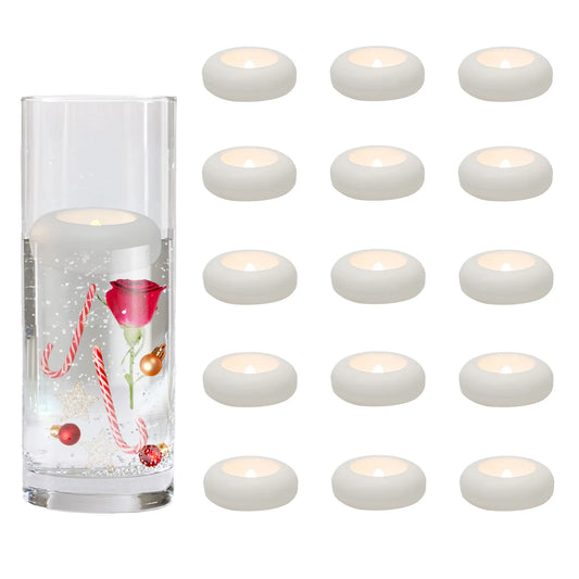 Flameless Led Floating Candles Battery Operate Waterproof for Cylinder Vases Centerpieces at Wedding Decor  Party Pool