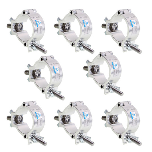 8-Pack O Clamp Hook Bracket DJ Disco Party Lighting Truss Security Kit for 48-51mm Pipe