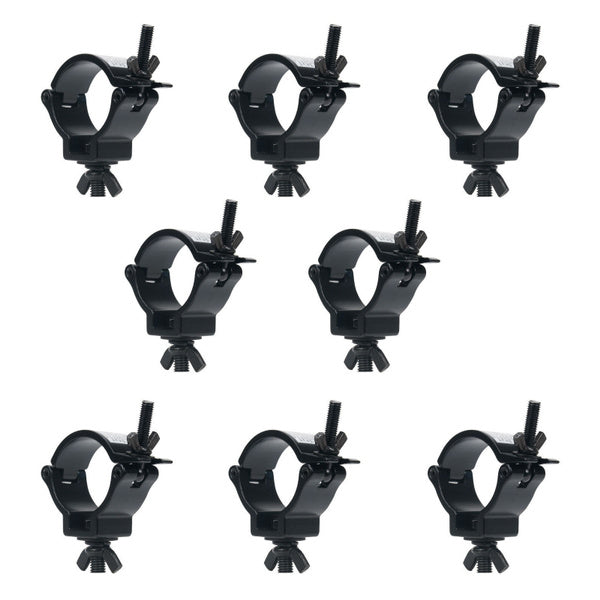 8-Pack O Clamp Hook Bracket DJ Disco Party Lighting Truss Security Kit for 48-51mm Pipe